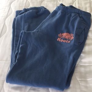 Roots sweatpants blue medium